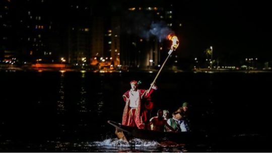 37a. Encenação da Chegada de MARTIM AFONSO DE SOUZA em SÃO VICENTE